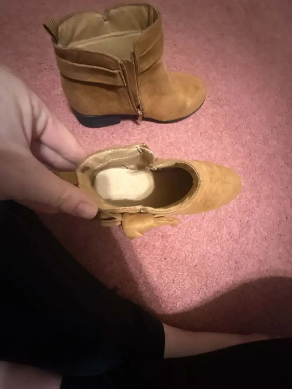 Zara tan suede